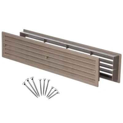Image of Steinberg14 Beige 450x92mm / 17.7x3.6 inch Two Sided Ventilation Grille Plastic Cover Door Air Vent with Screws