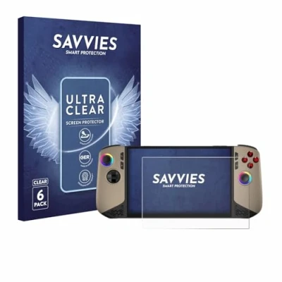 Image of Savvies 6 Pack Screen Protector compatible with MSI Claw 8 AI+ Protection Film Clear