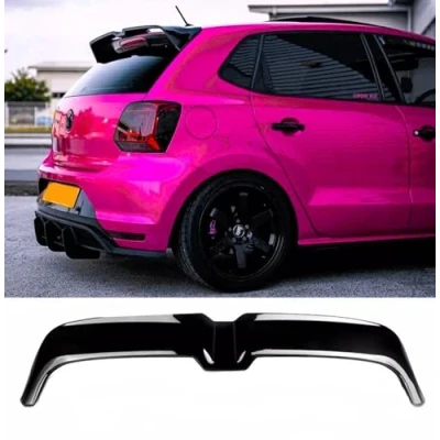 Image of Auto Perfectionists UK Rear Boot Spoiler Compatible With VW Polo MK5 6R 6C GTI R 2009 2017 Oettinger Style ABS Gloss Black