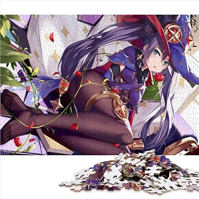 Image of Puzzle for adults Genshin Impact Mona 1000 piece Suitable and children over 12 years old Cardboard PuzzlesFamily Fun by Size: 26x38cm