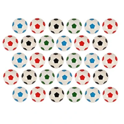 Image of HENBRANDT Football Assorted Colours Bouncy Jet Balls 32mm (Pack of 100)