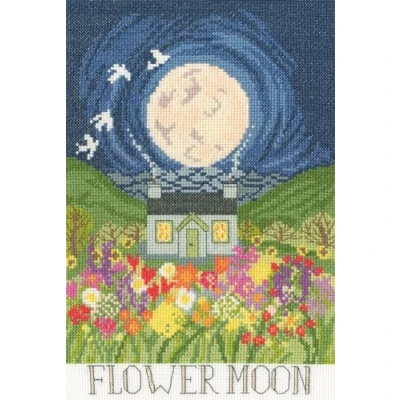 Image of Bothy Threads Flower Moon Counted Cross Stitch Kit