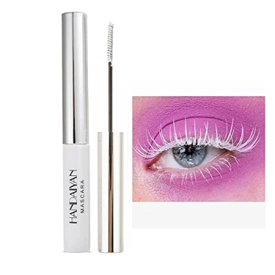 Image of OCHILIMA 4D Mascara Colorful Fiber Charming Long Lasting Mascara, Thick &amp; Eyelash Waterproof and Smudge proof Eyes Makeup, White