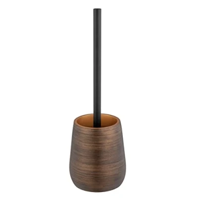 Image of Wenko Palena Set Bronze with Toilet Brush, Polyresin, 12,5 x 37 cm (25354100)