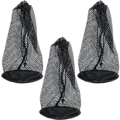Image of 3x Golf Ball Bag Nylon Drawstring Mesh Pouch Storage can 48 56 Balls