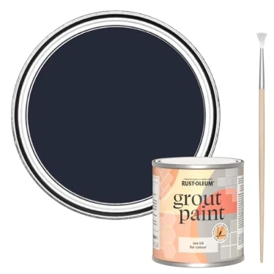 Image of Rust Oleum Blue Ultra Durable Grout Paint Odyssey 250ml