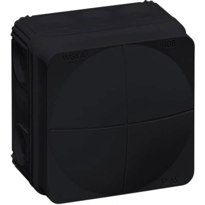 Image of wiska 10061999 Abzweigkasten (L x B H) 76 51mm black IP66