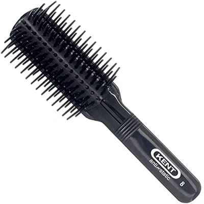Image of Kent AS8 7 Row Antistatic Rubber Nylon Hair Brush (PACK OF 1)