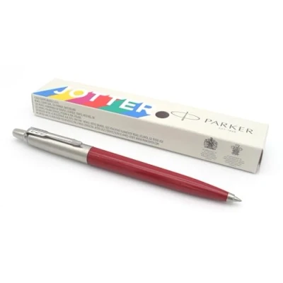 Image of Parker Jotter Originals Gel Ballpoint Pen Classic Red Finish Black Ink Gift Boxed