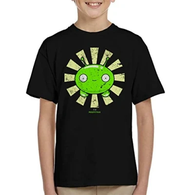 Image of Cloud City 7 Mooncake Retro Japanese Final Space Kid&#039;s T Shirt Black