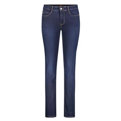 Image of MAC Women&#039;s Dream Straight Jeans (Straight Leg), Blau (Dark Washed D826), 40W/32L