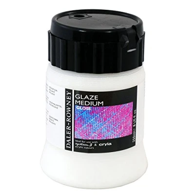Image of Daler Rowney Acrylic Medium, Plastic Pot, 8.45oz 250 ml, Gloss Glaze Medium