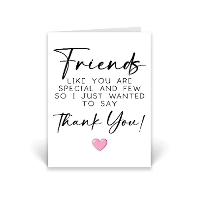 Image of Rib ticklerz Thank You Friend Card Friends Like Are Special And Few Best Mate Pal Appreciation Just Wanted To Say CD742