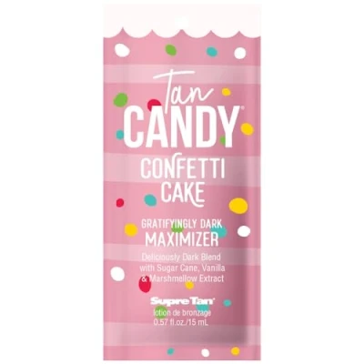 Image of Supre Tan Candy Confetti Cake Gratifyingly Dark Maximiser Tanning Lotion (15ml)