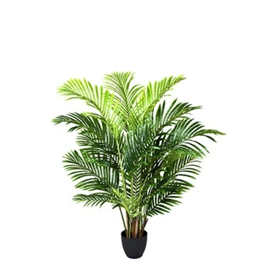 Image of GreenBrokers Artificial Real Touch Areca Phoenix Palm Tree 115cm Lifelike Design Premium Materials UV Protected Pot Included Indoor &amp; Outdoor Decor