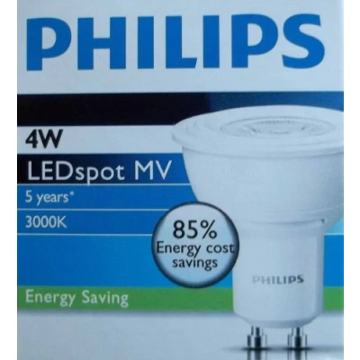 Image of Pack of 5 CorePro LED Spotlight 4 W GU10 230 V/36 830 3000 Kelvin PHILIPS