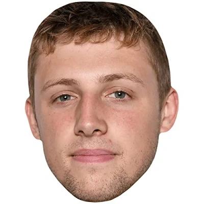 Image of Harry Lewis (Stubble) Celebrity Mask, Flat Card Face, Fancy Dress Mask