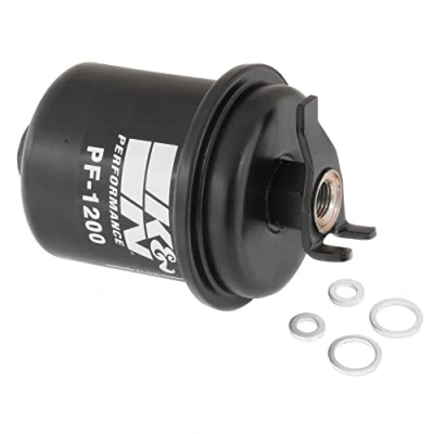 Image of K&amp;N Gasoline Fuel Filter: High Performance Filter, Premium Engine Protection, Compatible with 1988 2004 Honda/Acura Injected Engines, PF 1200