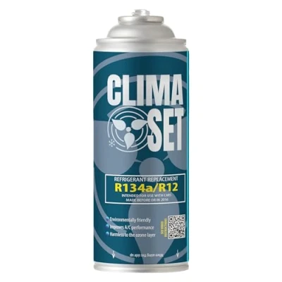 Image of ClimaSet A/C Gas for Car Air Conditioning R134a Replacement 1994 to 2016 Cars Nature Conscious Non Toxic Corrosion Resistant 1 Piece 280 g