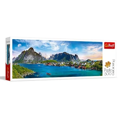 Image of Trefl 916 29500 EA 500 Teile, Panorama, Premium Quality, für Erwachsene und Kinder ab 10 Jahren 500pcs Lofoten Archipelago Norway, Coloured