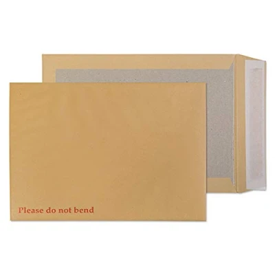 Image of Blake Avant Garde C4 229 x 324 mm 130 gsm Heavyweight Extra Strong Peel and Seal Board Back Pocket Envelopes (AG0056) Cream Manilla Pack of 5