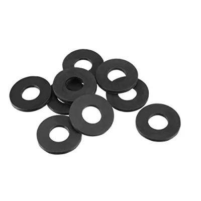 Image of Sourcingmap Rubber Flat Washers 18mm OD 8mm ID 1.5mm Thickness for Faucet Pipe Water Hose, Pack of 10