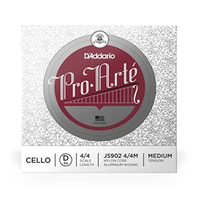 Image of D&#039;Addario Pro Arte 4/4 Scale Medium Tension Single D String for Cello
