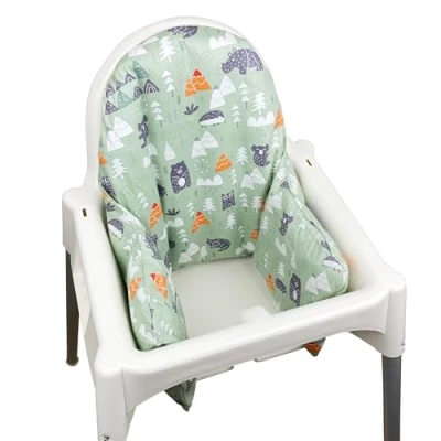 Image of ZARPMA Inflatable Cushion Inner Cover Compatible for IKEA Antilop Highchair (Cover Only) (Green)