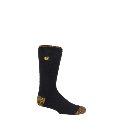 Image of 1 Pair Black Workforce 2.3 TOG Reinforced Heel and Toe Work Wear Socks Men&#039;s 6 11 Mens Heat Holders