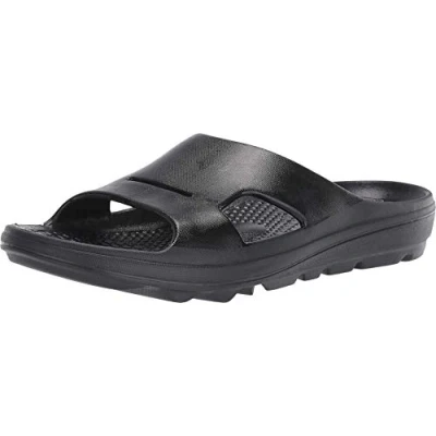 Image of Spenco Men&#039;s Fusion 2 Fade Slide Sandal, Black, 8 UK