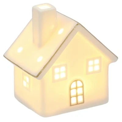 Image of Shudehill Giftware Cosy Lane LED Light Up Warm White House Home Decoration Small or Large Sizes (Small)