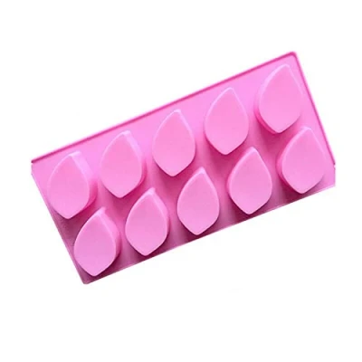 Image of Golddunes 1pc Pink Leaf Silicone Mould Ice, Yoghurt, Candy, Sweet, Jelly, Wax, Chocolate, Muffin, Soap, Cake, Baking