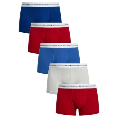 Image of Tommy Hilfiger Trunk 5 PACK Pants multicoloured/light blue, Men&#039;s, Size: XL, Multi coloured/light blue