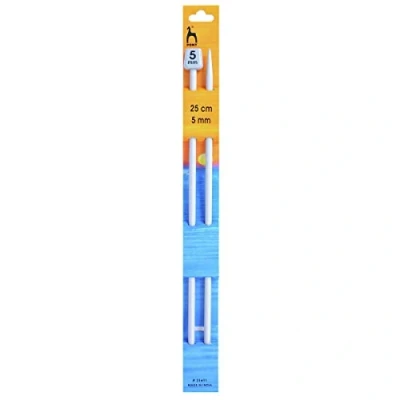 Image of Pony Classic: Knitting Pins: Single Ended: 25cm x 5.00mm, Aluminium, Multicolor, 5mm