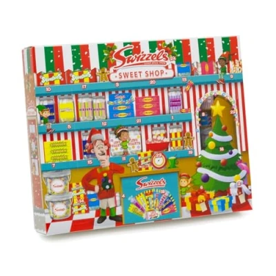 Image of Swizzels Christmas Advent Calendar Retro Sweets for Kids Adults Sweet Shop