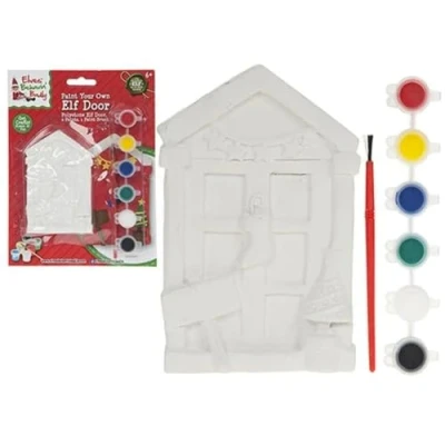 Image of Elves Behavin&#039; Badly Paint Your Own Elf Door