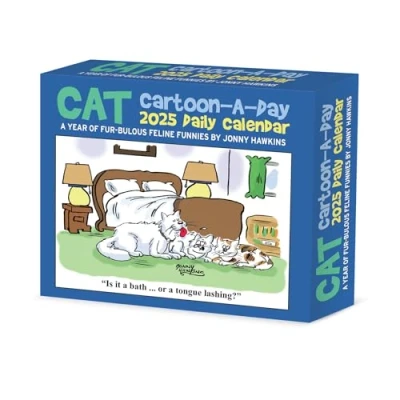 Image of Cat Cartoon A Day by Jonny Hawkins 2025 Box