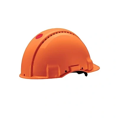 Image of 3M Hard Hat, Uvicator, Ratchet, Ventilated, Orange, G3000NUV OR, XH001675186