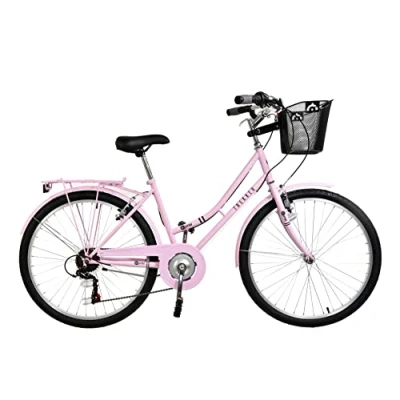 Image of Aurai Trekker Ladies Heritage Bike, 26&quot; Wheel, 6 Speed Candyfloss