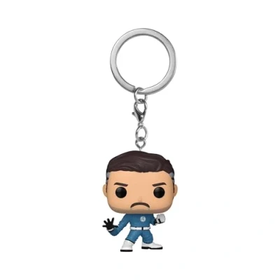 Image of Funko Pop! Keychain: Fantastic Four Mr.Fantastic (2025) Mr. Novelty Keyring Collectable Mini Figure Stocking Filler Gift Idea Official Merchandise