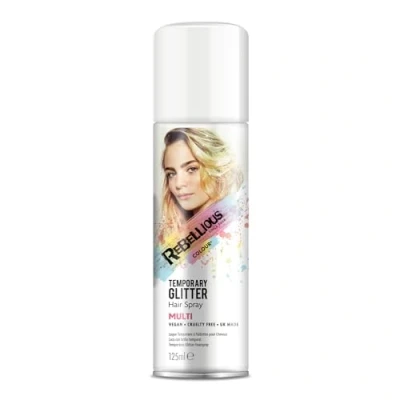 Image of Glitter Hair Colour Spray, Multi Mix, 125ml, Loose