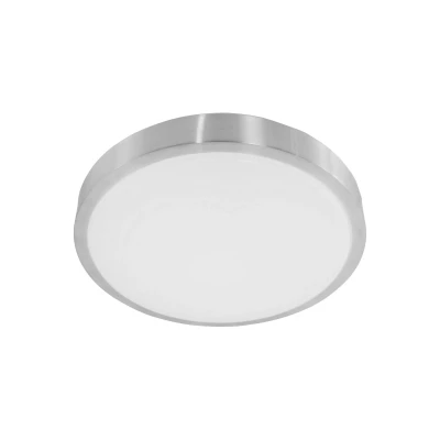 Image of Ceiling And Wall Outdoor Flush Steel Brushed, Plastic Matt IP44