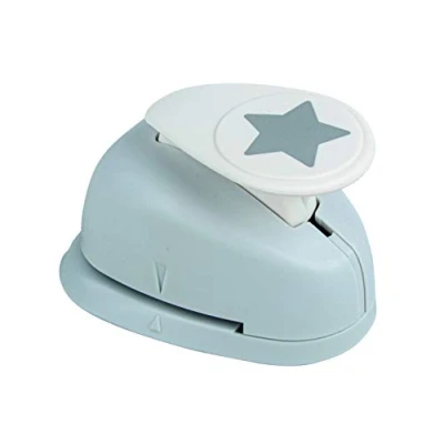 Image of Rayher Paper Craft Punch with Star Design, Lever for Card Making and Scrapbooking, 4.7cm, 2&quot;, 69154000
