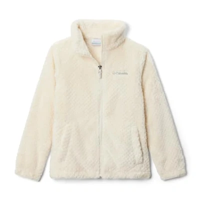 Image of Columbia FIRE SIDE FULL ZIP Unisex Outdoor jacket for kids, Size: XS, Chalk
