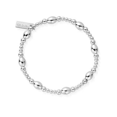 Image of ChloBo Silver Cute Oval Bead Bracelet