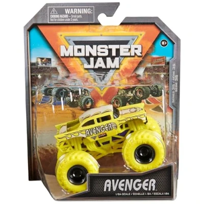 Image of Monster Jam, Official Avenger Truck, Die Cast Vehicle, 1:64 Scale, Kids Toys for Boys Ages 3 and up