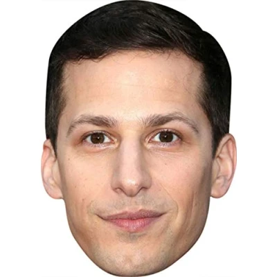Image of FoxyPrinting Andy Samberg Tv Stars Celebrity Cardboard Party Face Mask Fancy Dress