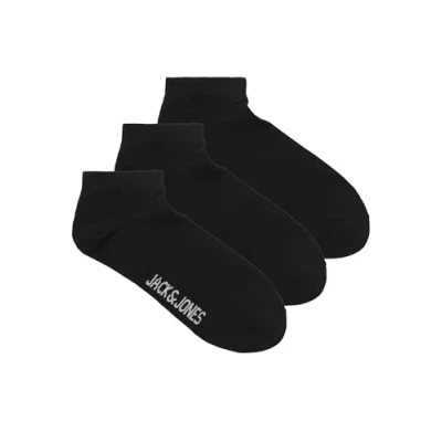 Image of JACK &amp; JONES Men&#039;s Jaclouis Dongo Socks 3 Pack Noos, Black/Pack: Black Black, One Size