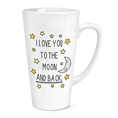 Image of I Love You to The Moon and Back 17oz Large Latte Mug Cup