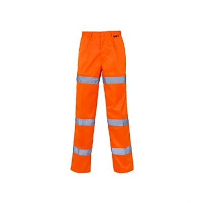 Image of Supertouch PC3878B 3 Band Hi Vis Trousers, Regular length, 48&quot; Waist, Orange